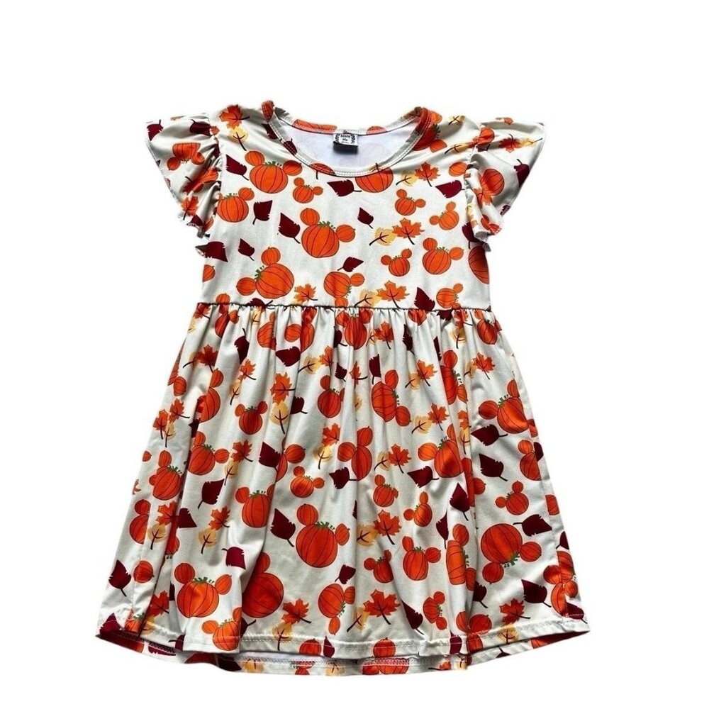 Adore Me Kids Mickey Halloween Pumpkin Print Tunic Size 10-12 Years